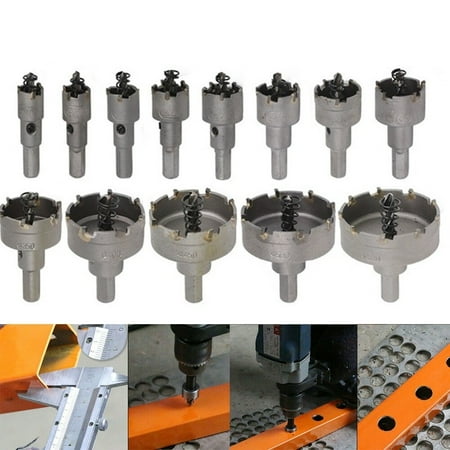 

Metal Cutter Carbide Tip Stainless Steel TCT Drill Bit Holesaw Bits Set 15-55mm