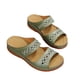thumbnail image 2 of Sandalias de mujer de PU artificiales con boca de pez de verano, zapatos de mujer de tacón Extra transpirables ilimitados, 2 of 6