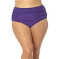 thumbnail image 2 of Terra & Sky Women's Plus Ruched High Waist Bikini Bottom, 2 of 6