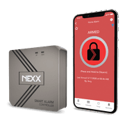 Nexx Smart Alarm Wi-Fi Controller NXAL-100 - Remotely Control Existing Alarm System with Nexx App, Works with Amazon Alexa, Google Assistant, Siri, SmartThings, No Monitoring Service Required