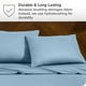 thumbnail image 5 of Juego de fundas de almohada Bare Home Premium 1800 King 20 x 36 azul claro 2 unidades, 5 of 6