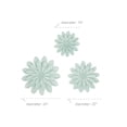 thumbnail image 3 of DecMode Green Metal Floral Wall Decor (3 Count), 3 of 8