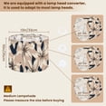 thumbnail image 2 of 2pcs Set Drum Lampshades (13"x 13"x 10"), Magnolia trendy minimalistic Floral Fabric Lamp Shades, Large Replacement Shades for Table, Floor, and Pendant Lamps, Simple Assembly Needed., 2 of 8
