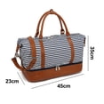 thumbnail image 2 of Ladies Canvas Travel Weekend Bag overnight carry-on duffel bag-style, 2 of 5