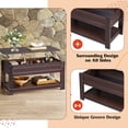 thumbnail image 5 of GALAXHERO 39" Lift Top Coffee Table with Hidden Storage and Storage Shelf Lift Up Coffee Table for Living Room Red-Brown, 5 of 9