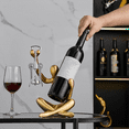 thumbnail image 5 of Statue Wine Bottle Rack Suitable for Countertop Wine Bottle Holder Wine Bottle Rack Desktop Decorative Rack, 5 of 6