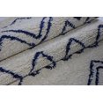 thumbnail image 3 of Ladole Rugs Tapis de Treillis Contemporain Durable Fabriqué à la Machine en Ivoire-Bleu Marine, 3 of 4
