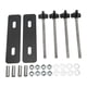 thumbnail image 3 of Kit de pasadores de montaje para tablas de tracción de acero M10x180 3,15-Juego de soportes de montaje con espaciado de orificios de 5,51 pulgadas para SUV, color negro, 3 of 14