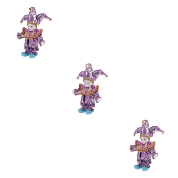 Vogacara Payaso Arlequín Para Accesorios De Circo Con Trajes Divertidos Regalos De Porcelana De Navidad Muñeca Única Y Navideña Tipo 5 Type1 NO1