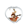 thumbnail image 1 of Shadow Play Head Portrait Brave Woman Heart Mirror Travel Magnification Portable Handheld Pocket Makeup, 1 of 3