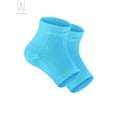thumbnail image 3 of Gustave 2 Pairs Moisturizing Heel Socks Gel Lined Open-toe Spa Socks to Heal and Treat Dry Cracked Heels, Foot Treatment Care Heel (Blue), 3 of 8