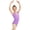 Purple, variant on Dursoulink Dancewear Short Sleeve Round Neck Jumpsuit for Girls, Nylon Spandex Blend, Slim Fit, Crew Neck, Pullover Style, for Ballet Practice