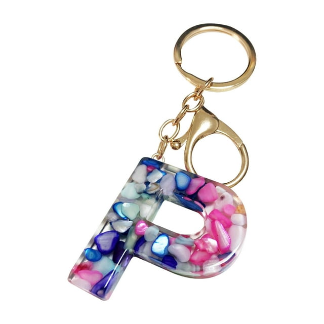 mtvxesu Keychain Rings Mother's Day Custom Creative Keyring Clasp 26 English Letter Pendant Keyring Sale