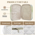thumbnail image 6 of Yuyamidu Flowers Leaves Bible Bags for Women Quilted Bible Carrying Case with Handle Multi Pockets Portable Carrying Bible Study Supplies Accessories, 6 of 8