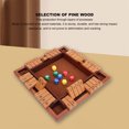 thumbnail image 3 of Shut The Box Wooden Board  Game, 4 Sided Resistance To Cracking Classic Shut The Box  Game  for Children for Home, 3 of 8
