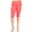 Coral, variant on Women's Plus Size Lightweight Casual High Waist Solid Yoga Running Capri Leggings