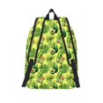 thumbnail image 3 of Naloa Kiwi and Avocado Print Durable Canvas College Rucksack,Laptop Excursion Backpack,Travel Notebook School Backpack,Bookbag For Men Women, 3 of 5