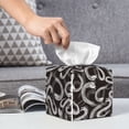 thumbnail image 6 of Cauagu Hand Drawn Snake Print Tissue Box Cover,Leather Square Holder - Decorative Holder/Organizer for Bathroom, Night Stands, Office Desk & Car 5"X5"X5", 6 of 7