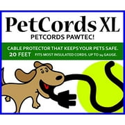 PetCords Dog and Cat Cord Protector- Protects Your Pets and Critters from Chewing Through Cables up to 20ft, XL- Unscented, Odorless Made in USA