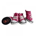thumbnail image 3 of Pet Dog Shoes, Puppy Canvas Sport Shoes Sneaker Boots, Non Slip Causal Shoes Dog Paw Protective Cover for Outdoor Walking, Sports and Hot Pavement, 4pcs, 3 of 5