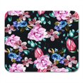 thumbnail image 1 of NUDECOR Tapis de Souris Motif Floral Vert Roses Botanique et Fleurs en Été 9x10 Pouces, 1 of 1