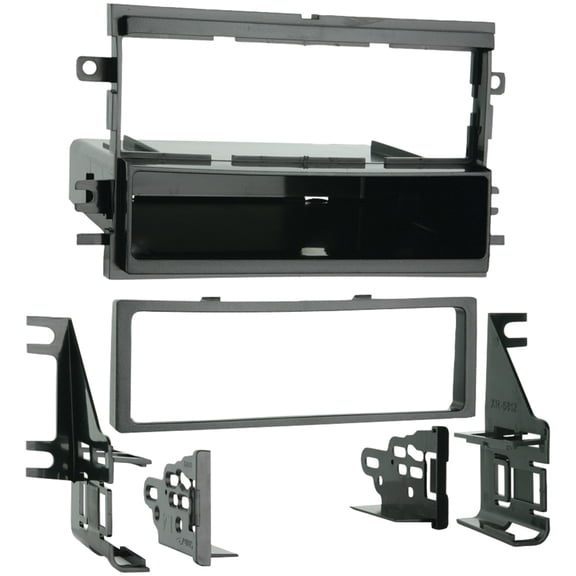 Metra 99-5812 Aftermarket Single DIN Radio Installation Kit with Pocket Fits- Ford | Lincoln | Mercury 2004-2019
