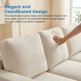 thumbnail image 4 of Mjkone 3 Piece Living Room Furniture Sets, Chenille Couch and Loveseat Set, Modern Sectional Sofa Sets for Living Room, Beige, 4 of 9