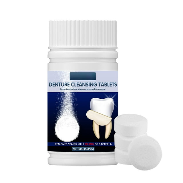Denture Whitening Tablet 360 Degree All Round Cleaning Denture Cleaning Tablets for Invisaligns