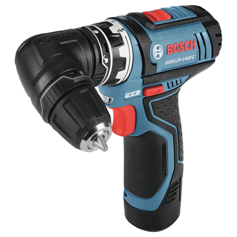 Restored Bosch GSR12V-140FCB22 12V Cordless Drill Driver, 2Ah, 265In-Lbs, 1300RPM, 5 Piece (Refurbished)