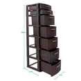 thumbnail image 2 of Cajonera Tipo Rattan MQ 7 niveles Wengue, 2 of 5