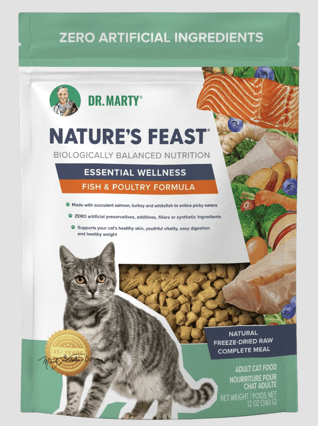 Dr. Marty Essential Wellness Fish & Poultry Dry Cat Food 12 oz (3 Pack)