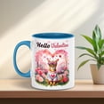 thumbnail image 5 of Hello Valentine’s Day Abyssinian Flower Crown Romantic Pink Floral 11oz Accent Two-tone Mug Cat Lover Kitten Owner Gifts Coffee Tea Cup - 00031, 5 of 5