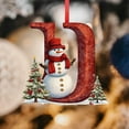 thumbnail image 4 of Adornos navideños con letras del alfabeto | Set de 26 adornos con letras para una decoración navideña personalizada | Colgantes acrílicos para decorar el hogar, la oficina y el árbol de Navidad, 4 of 5
