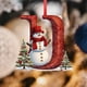 thumbnail image 4 of Adorno Colgante para Árbol de Navidad con 26 Letras | Adornos Personalizados para Hacer Tú Mismo | Decoración Navideña para Colgar En El Árbol | Material Acrílico | 10 Cm | Estilo 2D | Paquete de 26, 4 of 5