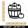 thumbnail image 2 of Basket of Apples Fruit Fall Rubber Stamp for Scrapbooking Crafting Stamping - Large 1-1/4 Inch, 2 of 7