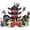 Silver, variant on City Movie Monastery Training Hall Ultra Dragon Golden Dragon Building Blocks Bricks with Figures Toys for Birthday Gifts