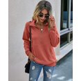 thumbnail image 4 of Sudadera PRETTYGARDEN casual de manga larga para mujer, naranja y rojo, 4 of 6