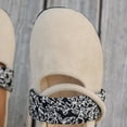 thumbnail image 4 of Miluxas Flats for Women Mary Jane Square Toe Ballet Flat Shoes Ankle Strap Dressy Comfortable Slip on formal Dress Flat Shoes Beige 8.5(41), 4 of 9