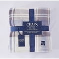 thumbnail image 1 of CHAPS PRINTED PLAID PLUSH BLANKET, 90 X 90, 1 of 5