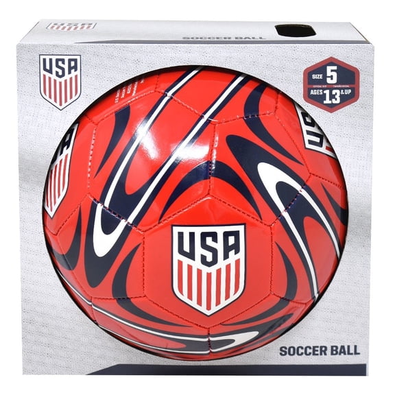 US Soccer USF Soccer Ball Size 5 BG (Red)