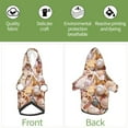 thumbnail image 6 of Xecao Colorful Seashells Pattern Sweatshirts Winter Pet Dog Hoodie Puppy Coat Dog Sweaters Dog Clothes with Hat Dog Clothes Costume Outfit,Small Pets Wear-X-Small, 6 of 7