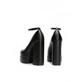 thumbnail image 5 of Women's High Chunky Platform Square Toe Ankle Strap Heels - Solid Color Fashion Pumps for Fall/Winter 2026, 5 of 10