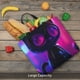 thumbnail image 5 of Balery Neon Toy Cat Reflections Bolsa de Mano para Mujeres con Cremallera, Bolsa de Gimnasio con Compartimentos, Bolsa para Laptop, Bolsa para Trabajo, 5 of 7