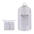 thumbnail image 2 of Mochila Bolsa de Lavandería Bolsa de Ropa Sucia 40x76cm Resistente para Viajes gris, 2 of 9