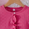 thumbnail image 3 of Hiijoy Little Girls Outfits Rose Print Dress & Ruffle Short Sleeve Shirt, Sizes 6-7Y, 3 of 7