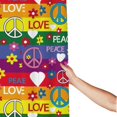 thumbnail image 3 of Shower Curtain, Rainbow peace sign cute Waterproof Fabric Plastic Shower Curtain, Drying Fast Bathroom Curtain with 9 Buttonholes, Ruffle Shower Curtain 60x72in, 3 of 8