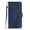 Blue, variant on Wallet Case for Realme 14 Pro with Card Holder, Cash Pocket, Kickstand, Magnetic Clasp & Wrist Strap, Geometric Texture Folio Cover Brown