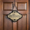 thumbnail image 3 of Evergreen Welcome Burlap Door Decor, 13.50x17.50"H, 3 of 7