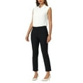 thumbnail image 2 of INSPIRAR CHIC Blusas de Trabajo para Mujeres, Mono sin Mangas, Camisa con Botones, 2XL Blanca, 2 of 6