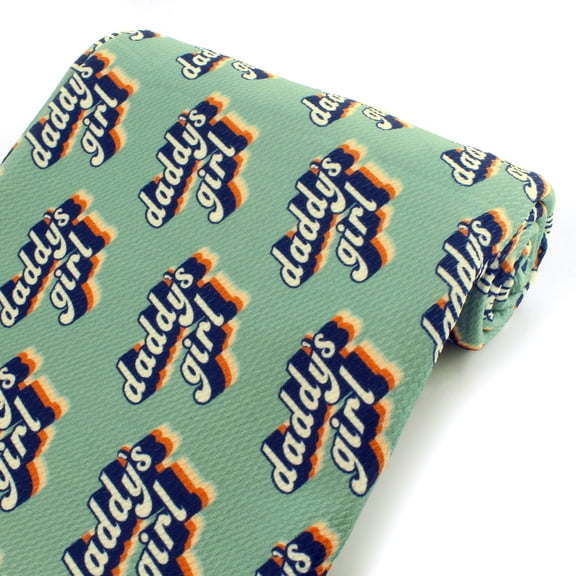 Retro Daddy's Girl Bullet Fabric 6" Strip